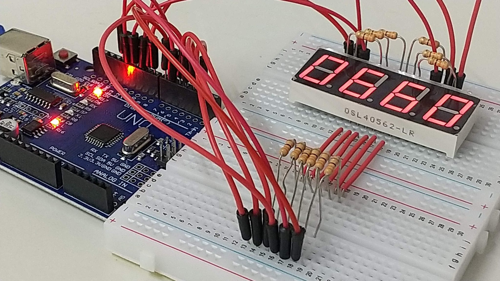 超簡単！電子工作教室「4桁7セグメントLED」を光らせてみた | Studio-Doit 電子工作教室